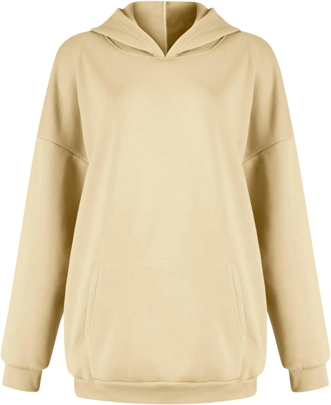 Oversized Hoodies for Women Cute Fleece Hooded Sweatshirt Pullover Long Sleeve Fall Preppy Sweatshirts with Pockets