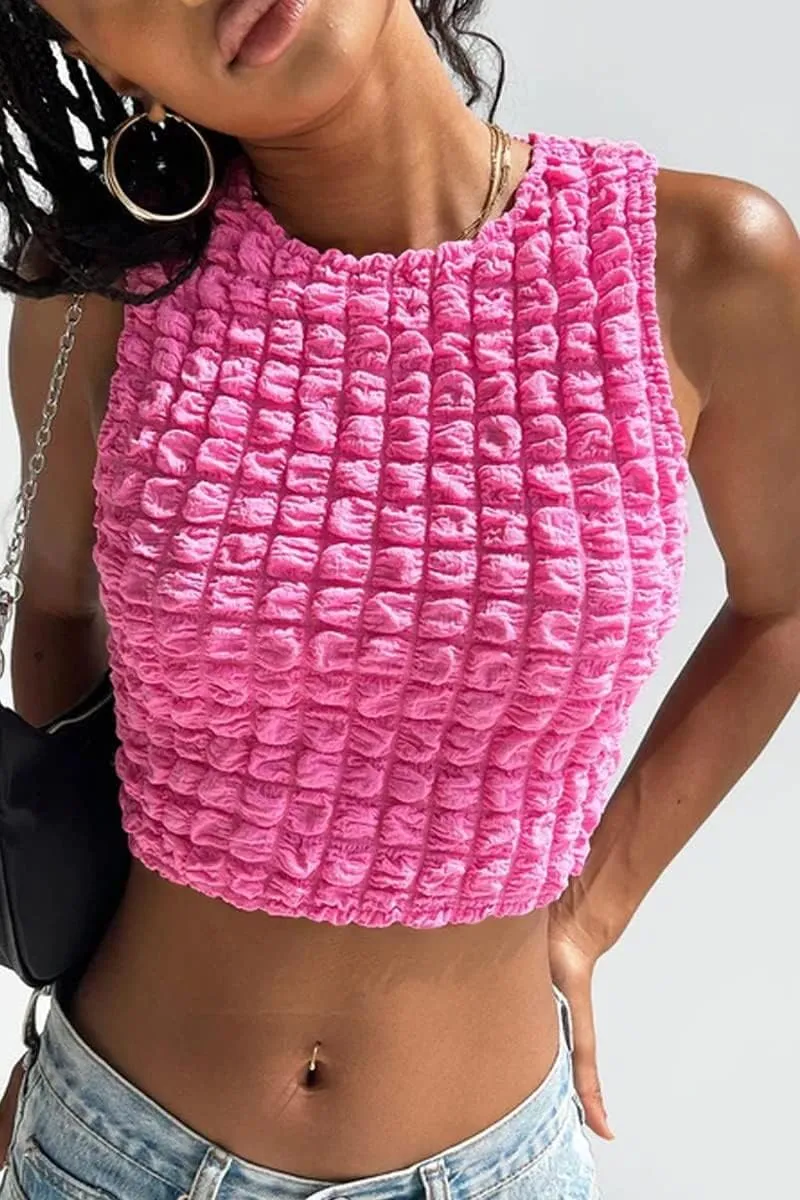PDLCVD Ribbed Tank Tops for Women Fitted Workout Crew Neck Going Out Shirt Camisoles Sleeveless Cropped Tops Summer