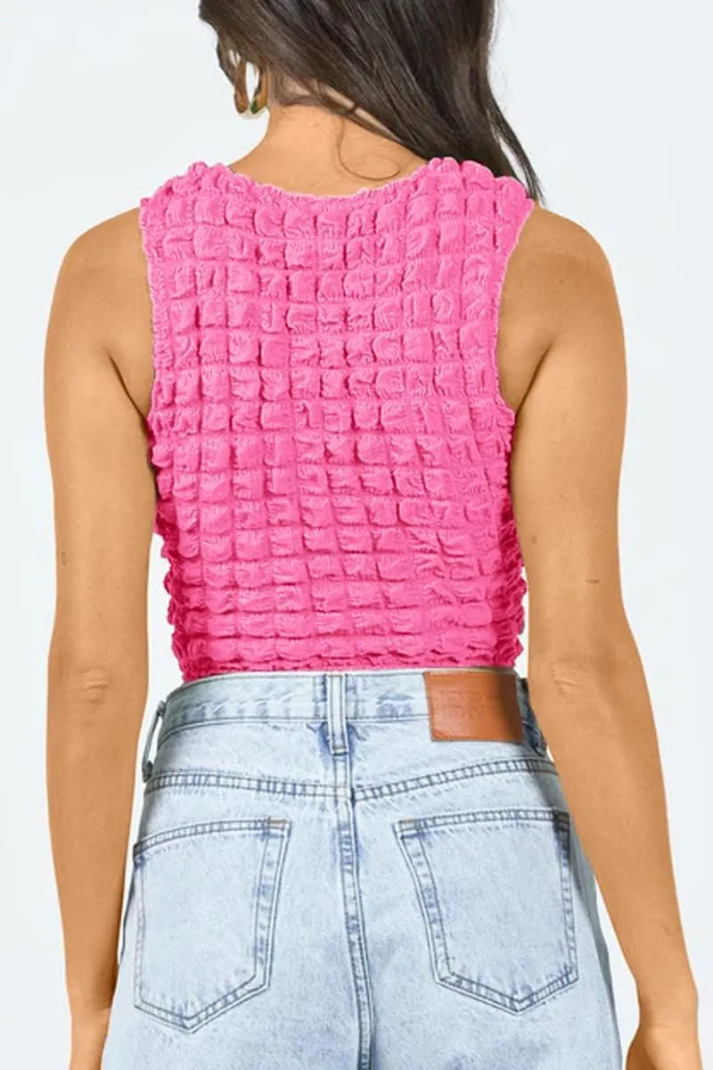 PDLCVD Ribbed Tank Tops for Women Fitted Workout Crew Neck Going Out Shirt Camisoles Sleeveless Cropped Tops Summer