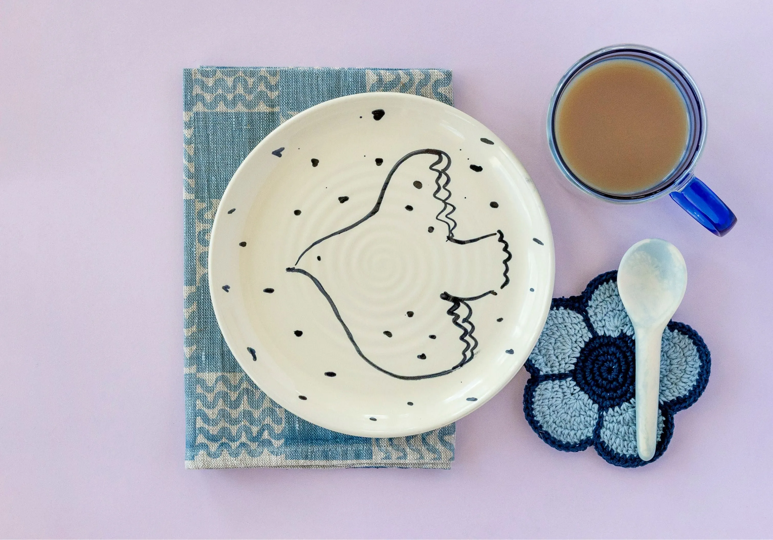 Peace Out Baby Side Plate
