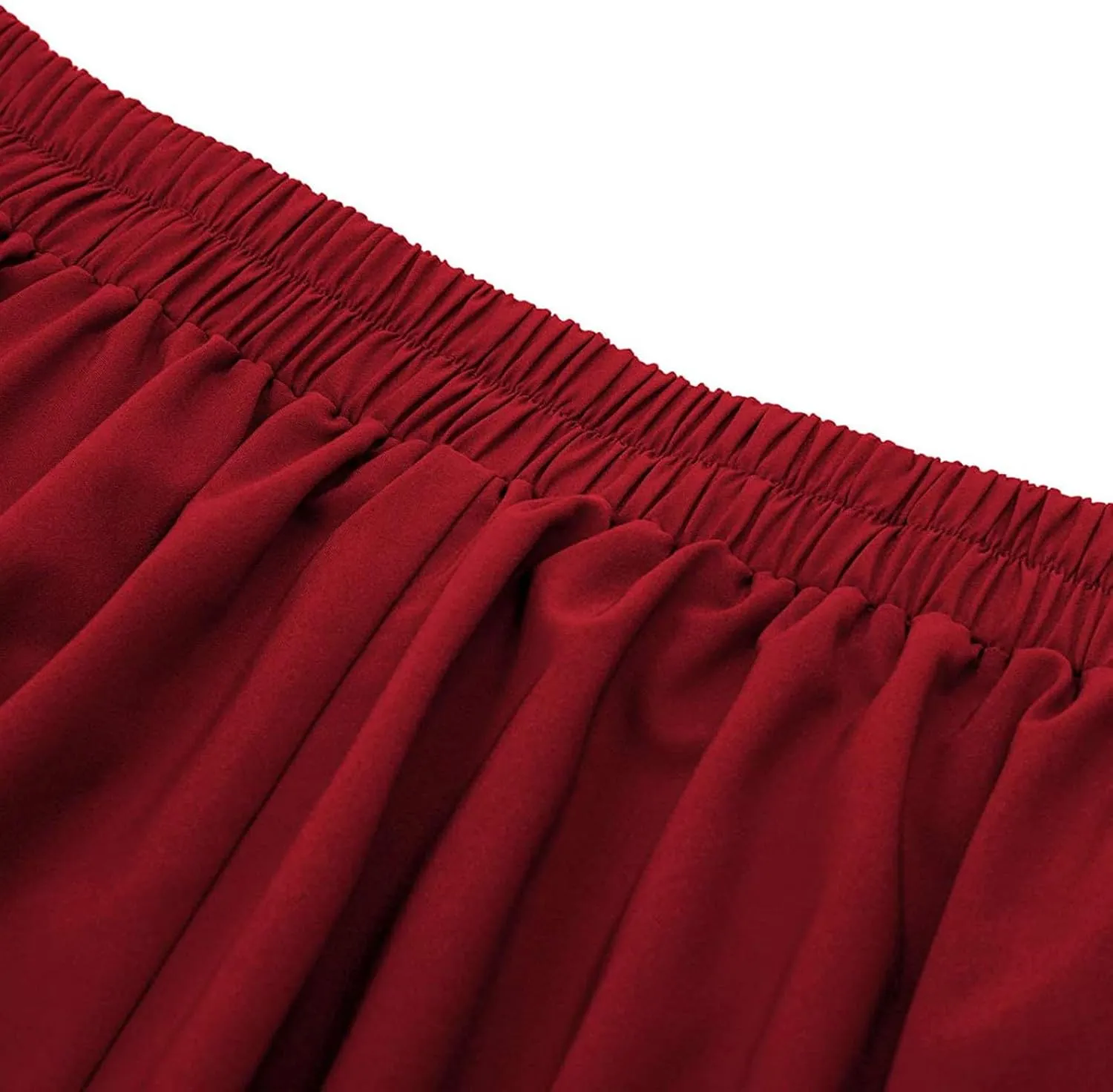 Plaid Skirts for Women High Waist A Line Bodycon Cute Midi Skirts Fall Winter Comfy Knee Length Skirt with Pockets