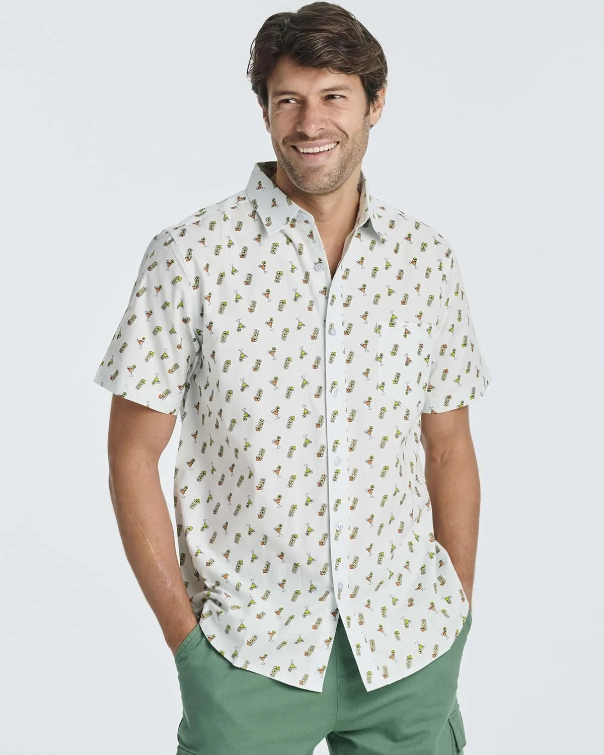 Real Essentials 3 Pack: Men's Regular-Fit Short-Sleeve Poplin Shirt (Available in Big & Tall)
