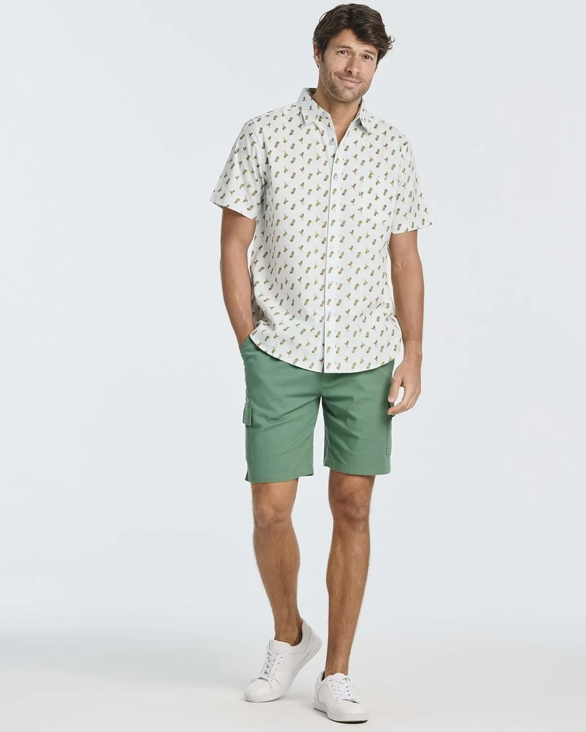 Real Essentials 3 Pack: Men's Regular-Fit Short-Sleeve Poplin Shirt (Available in Big & Tall)