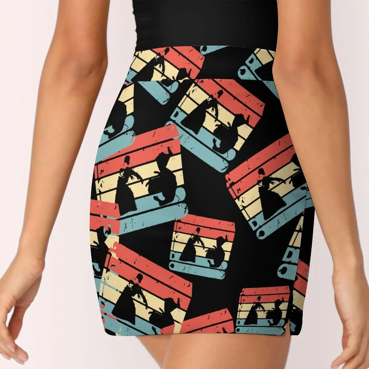 Retro Aikido Martial Women's Skort Athletic Skirt Golf Skorts A-line Skirts with Built-in Shorts Pockets