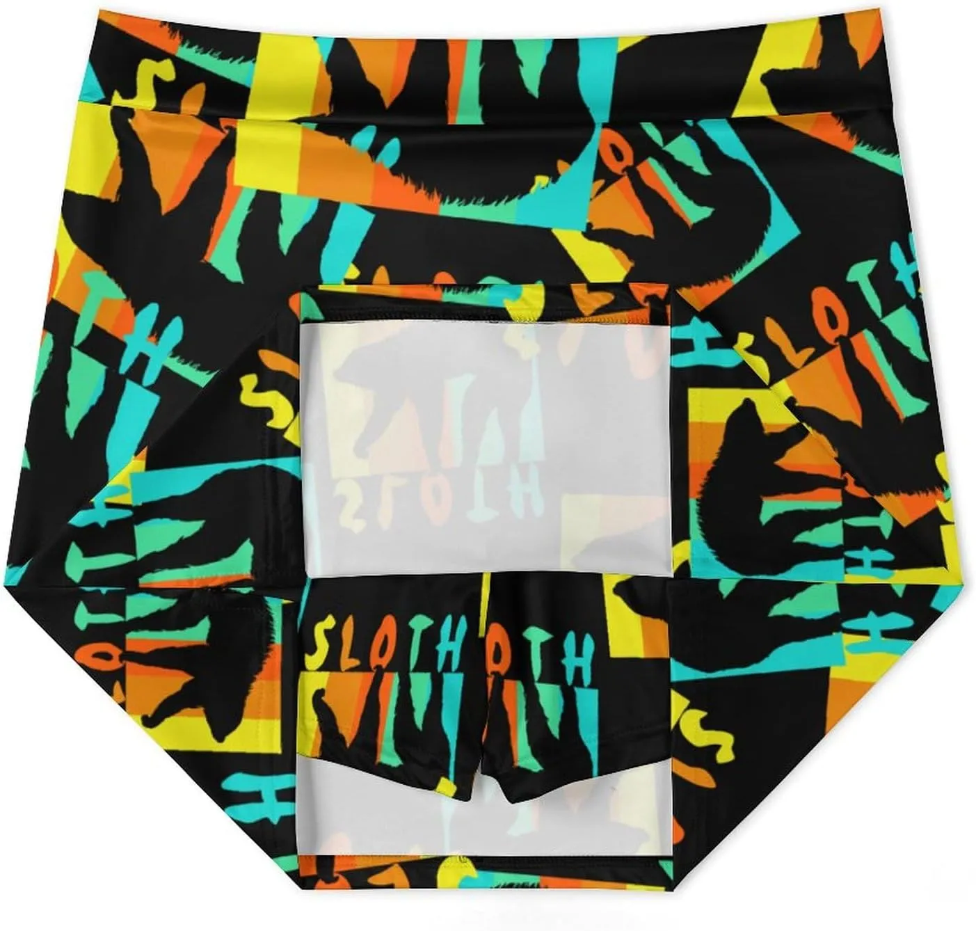 Retro Sloth Women's Skort Athletic Skirt Golf Skorts A-line Skirts with Built-in Shorts Pockets