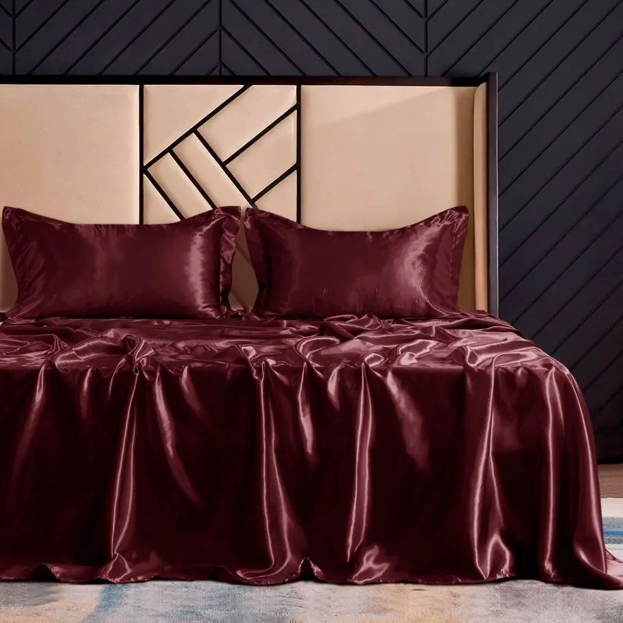 Sateen Silk Bedsheets
