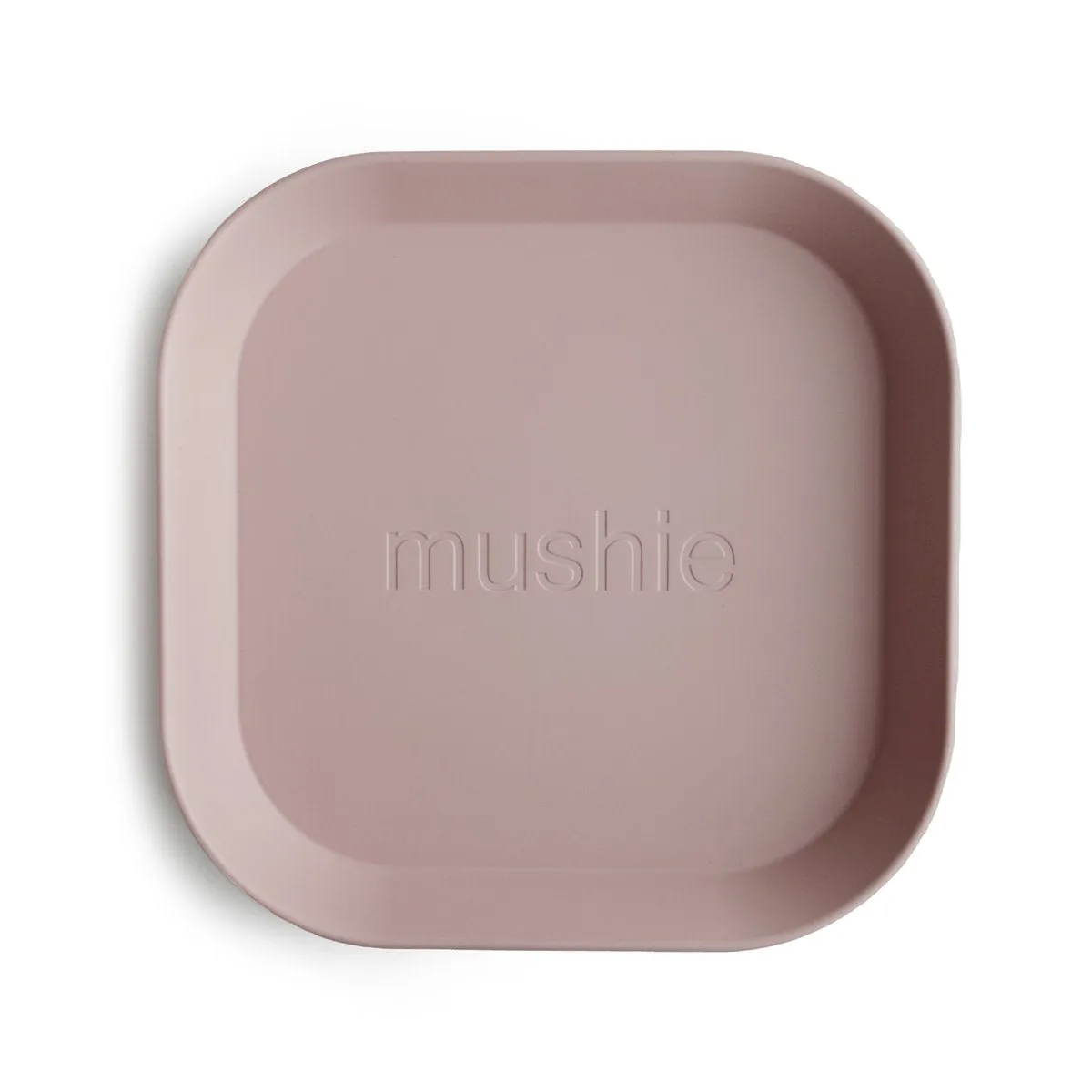 Square Dinnerware Plates, Set of 2 (Blush)