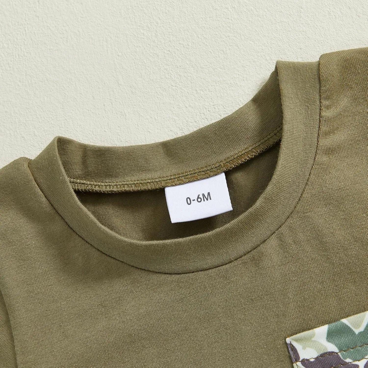 Toddler Baby Boy Summer Clothes Retro Embroidery Duck Hunting Shirts T-Shirt   Elastic Camouflage Shorts Set
