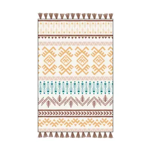 Tribal Boho Printed Embroidered Cotton Bedding Cushion Throw