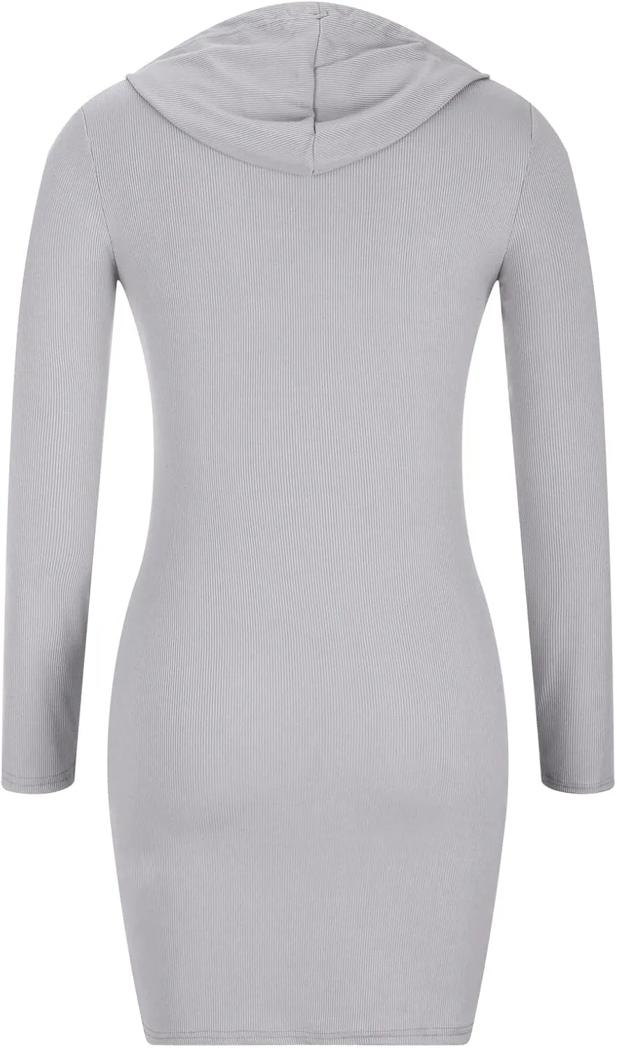 tuduoms Women's Sexy Bodycon Hoodie Dress Fashion Cute Pullover Hoody Dress Party Casual Stretch Fitted Above Knee Dress