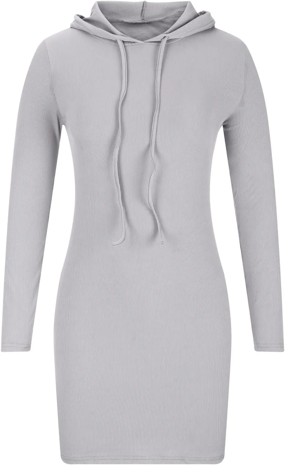 tuduoms Women's Sexy Bodycon Hoodie Dress Fashion Cute Pullover Hoody Dress Party Casual Stretch Fitted Above Knee Dress