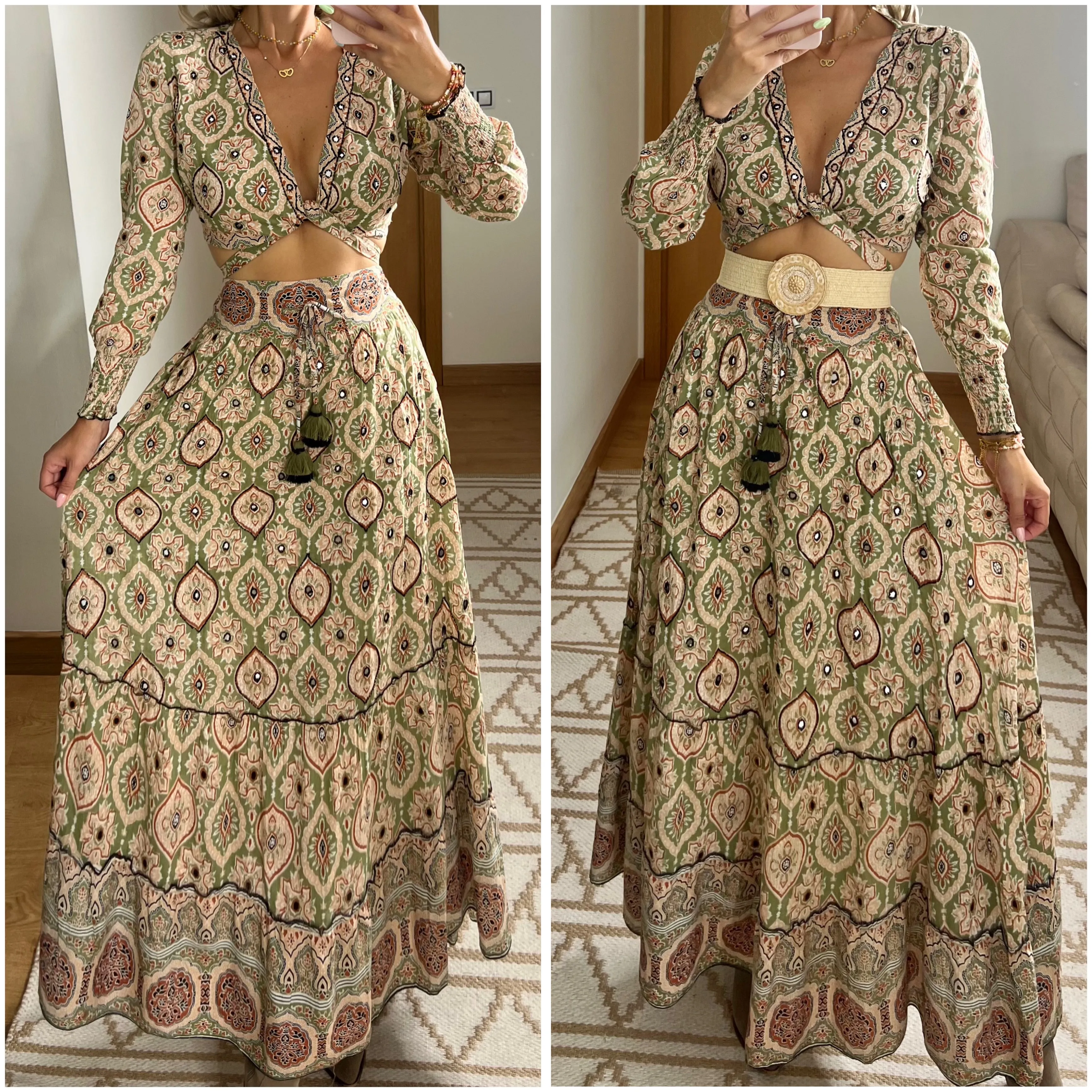 Two Pieces Bohemian dress