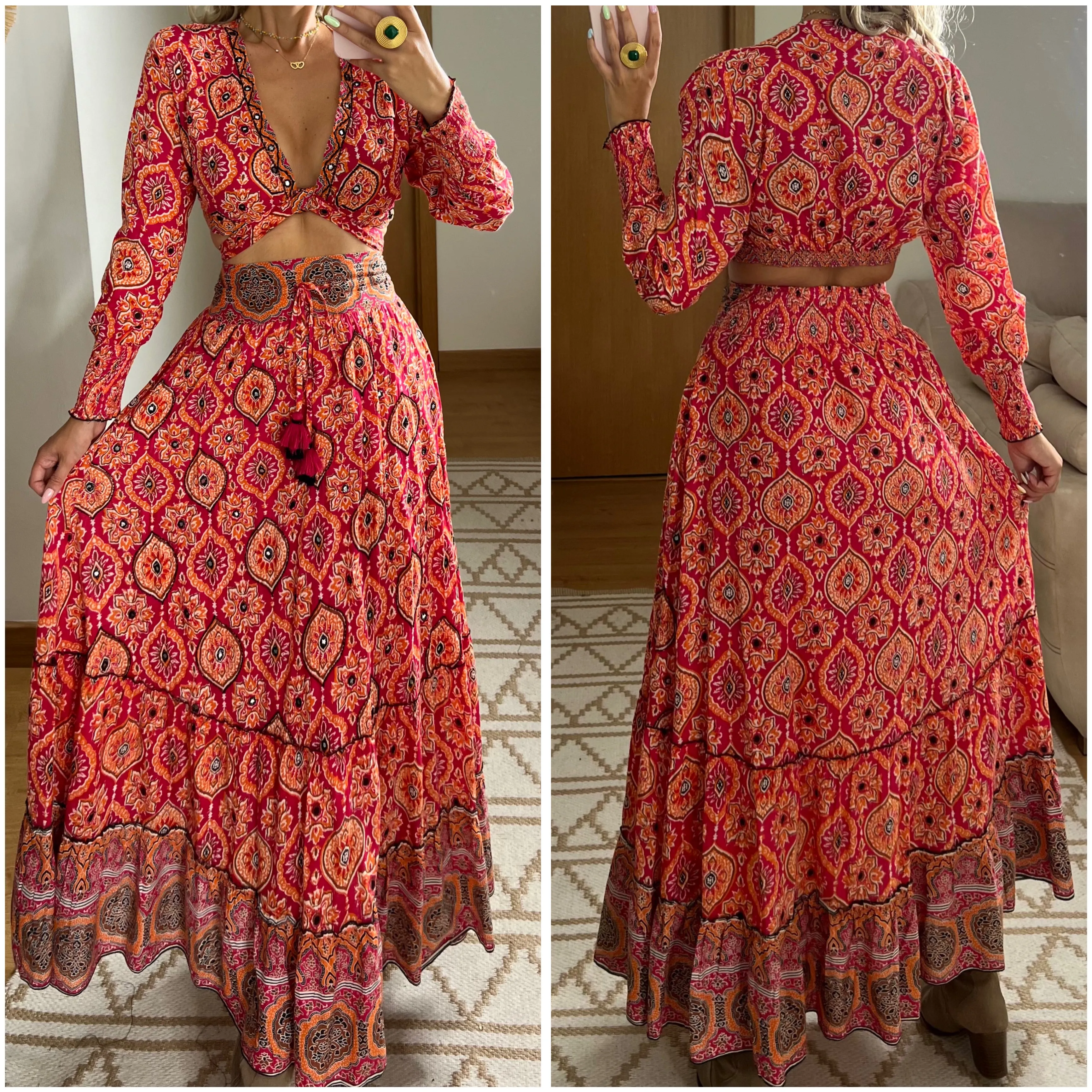 Two Pieces Bohemian dress