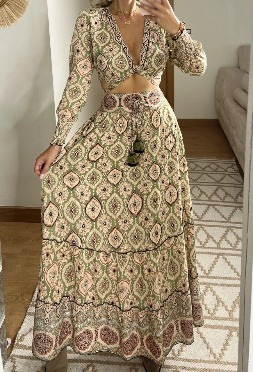 Two Pieces Bohemian dress