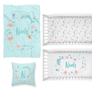Under the Sea Nursery Starter Crib Bedding Set