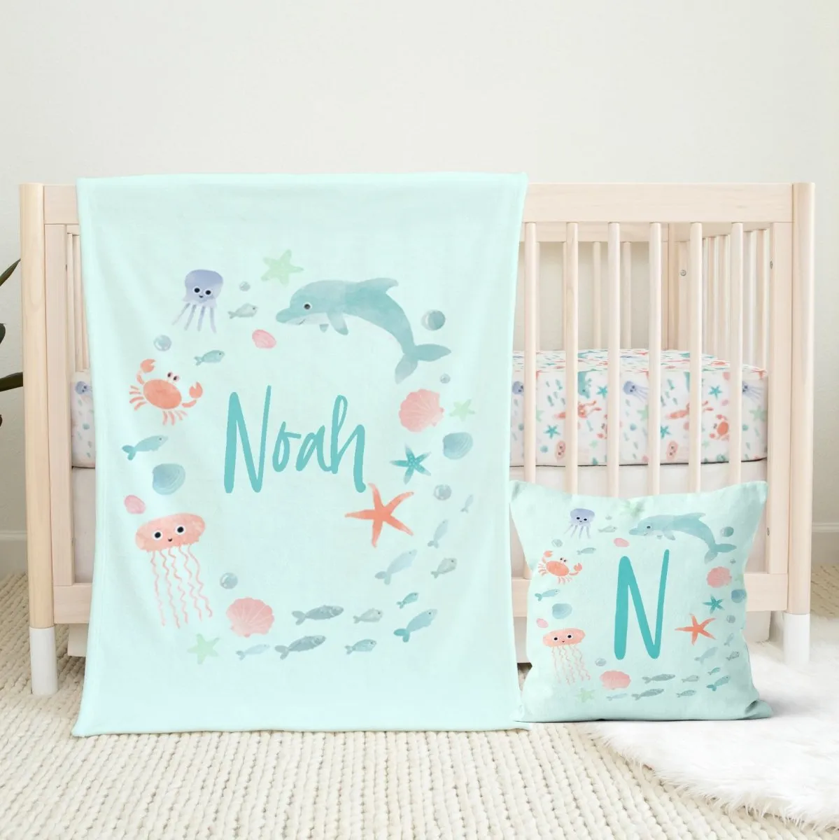 Under the Sea Nursery Starter Crib Bedding Set