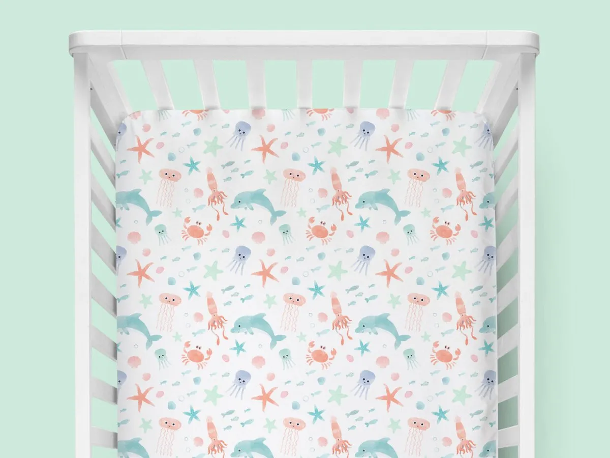 Under the Sea Nursery Starter Crib Bedding Set