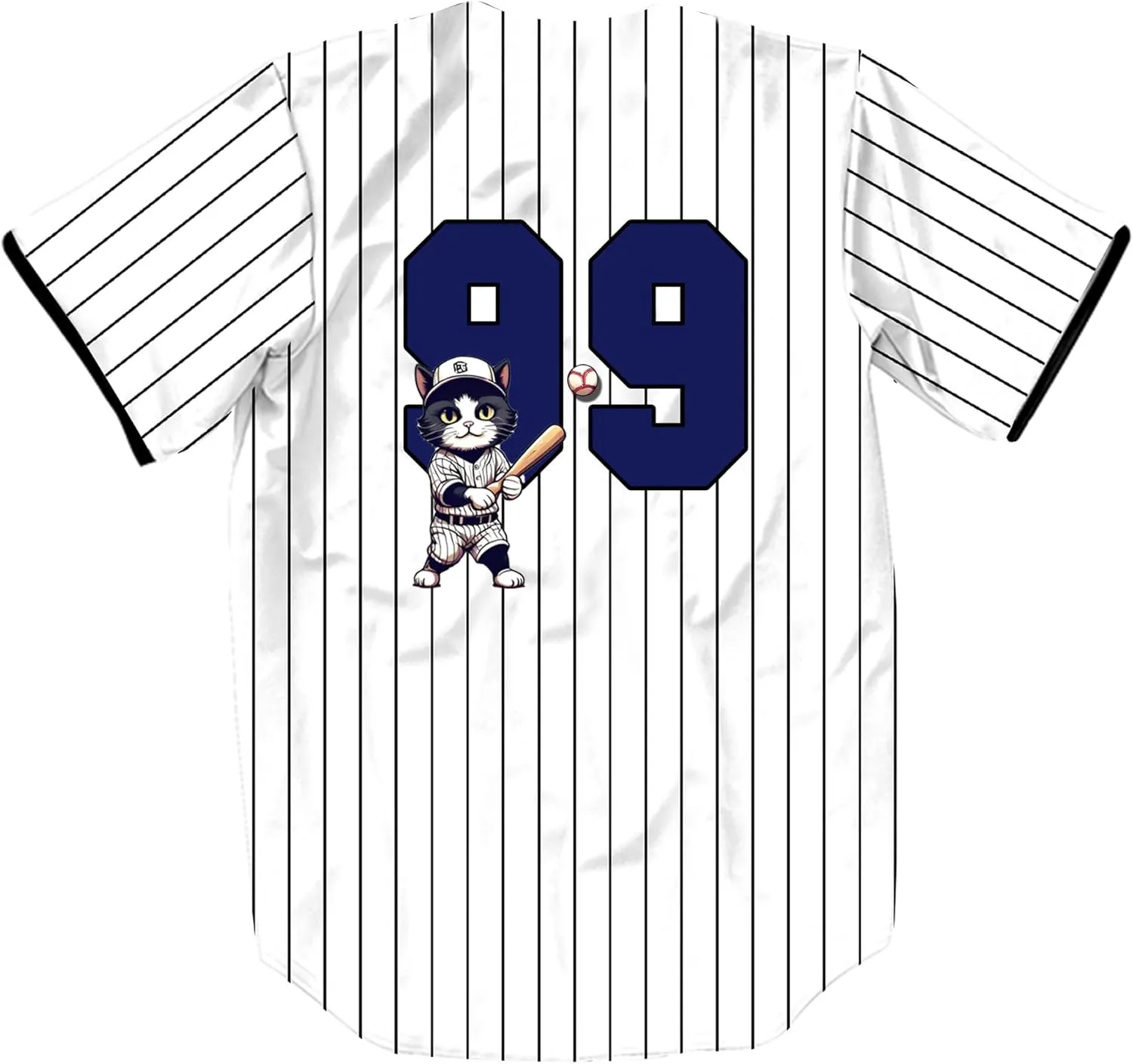 Unisex Retro Cute Baseball-Cat 99/2 Baseball Jersey