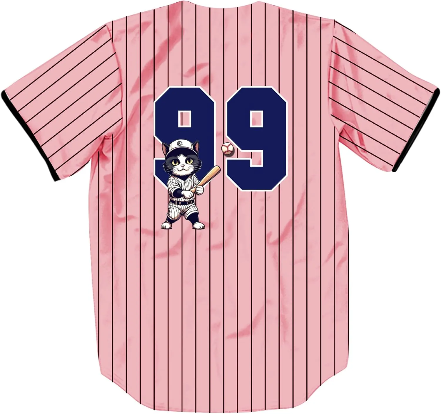 Unisex Retro Cute Baseball-Cat 99/2 Baseball Jersey