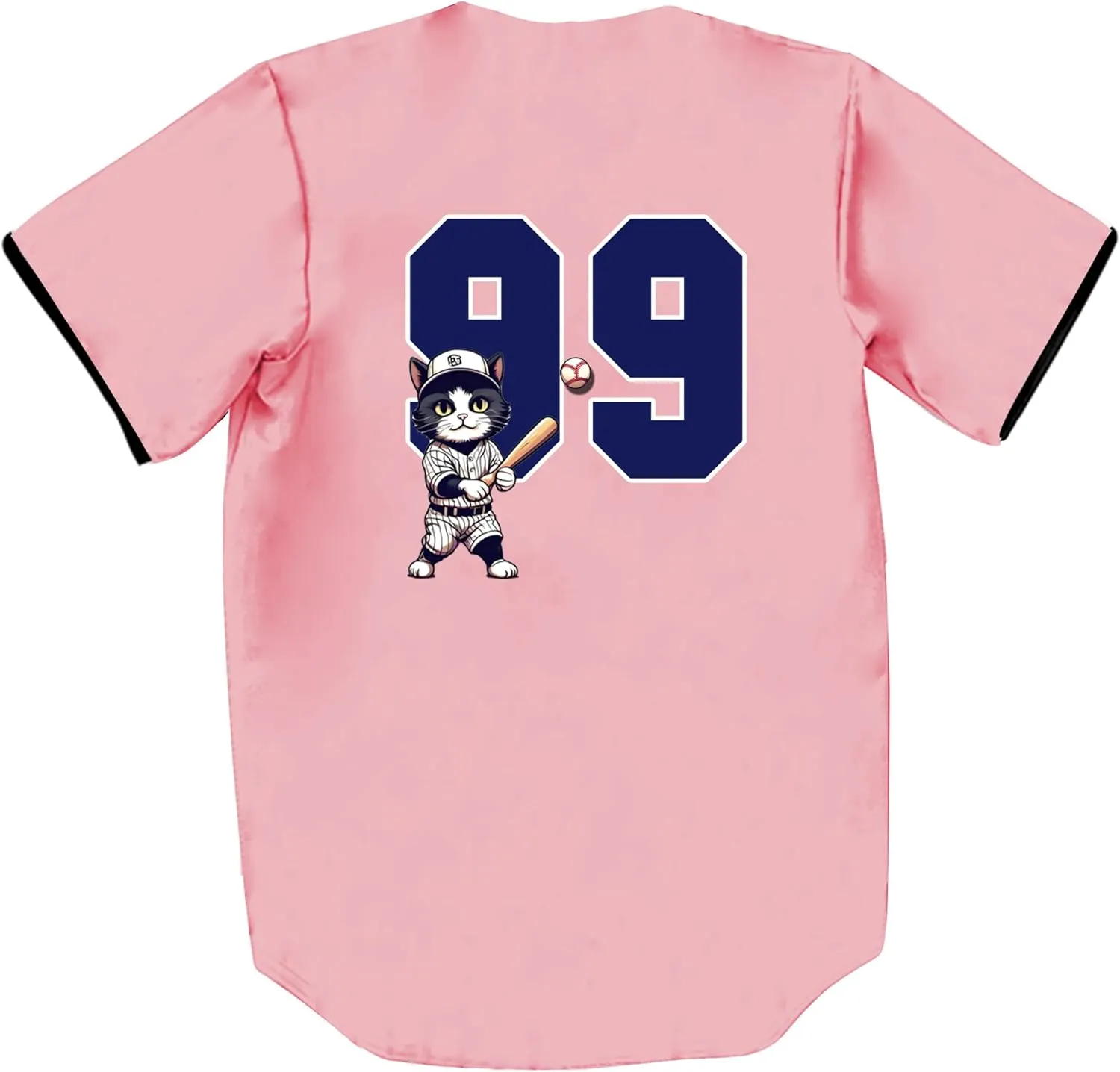 Unisex Retro Cute Baseball-Cat 99/2 Baseball Jersey