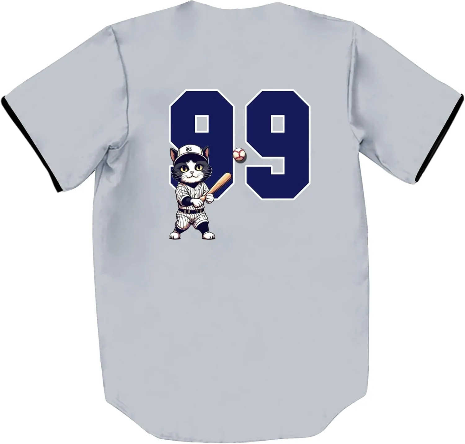 Unisex Retro Cute Baseball-Cat 99/2 Baseball Jersey