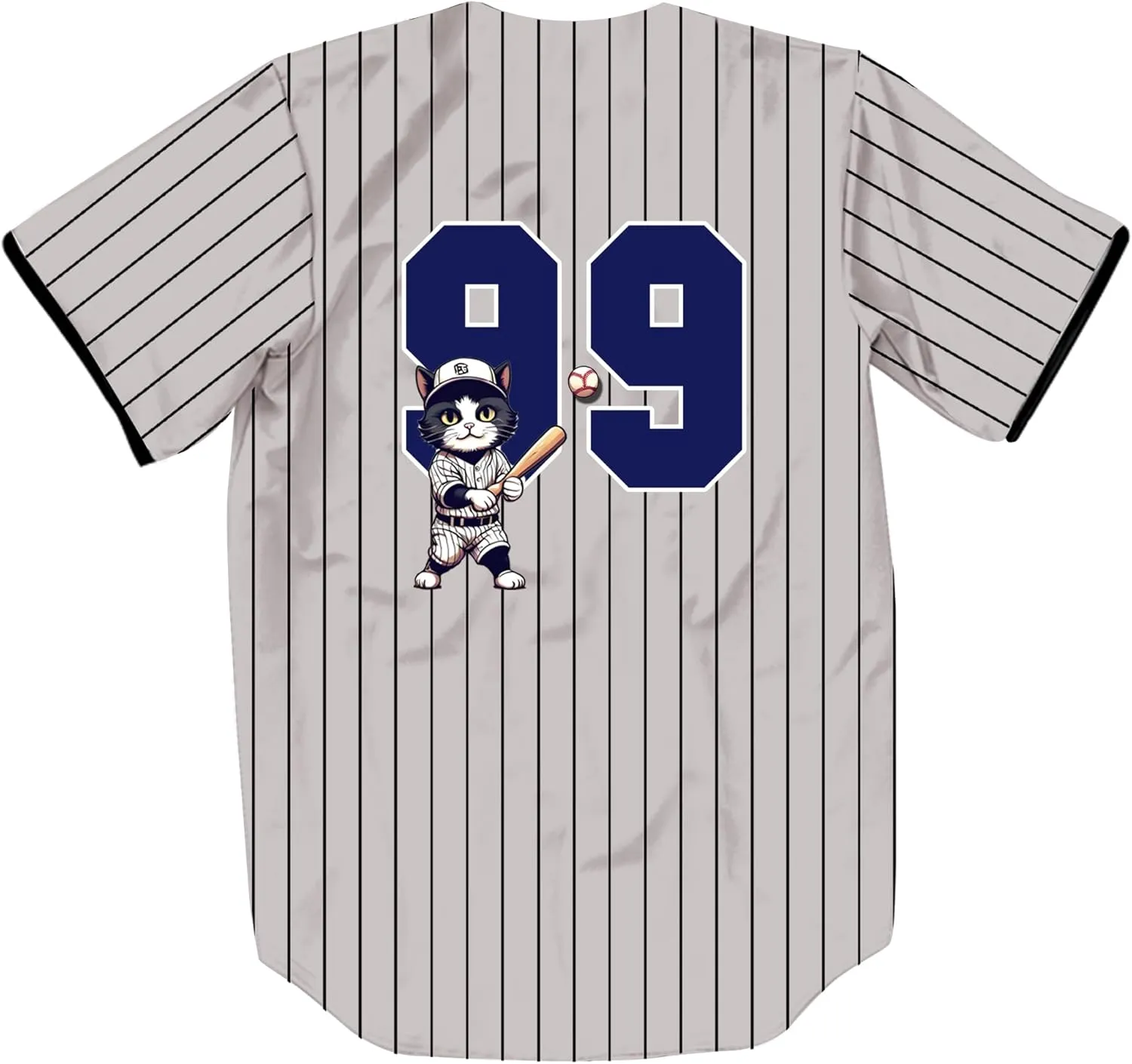 Unisex Retro Cute Baseball-Cat 99/2 Baseball Jersey