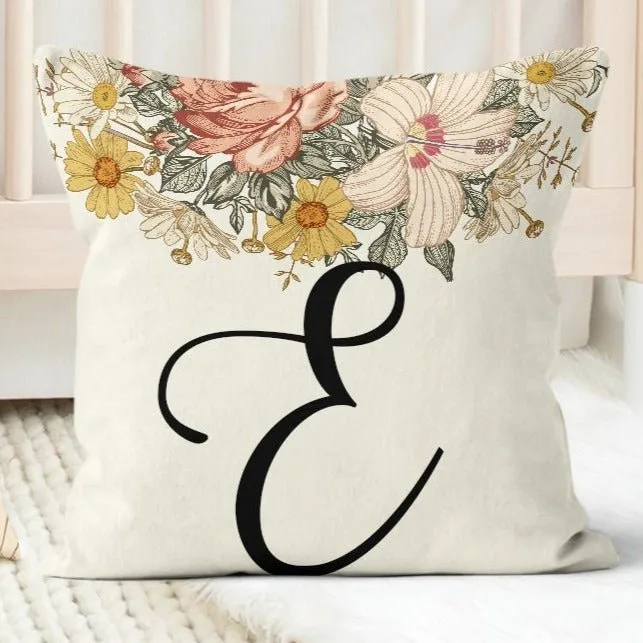 Vintage Earthy Floral Nursery Starter Crib Bedding Set