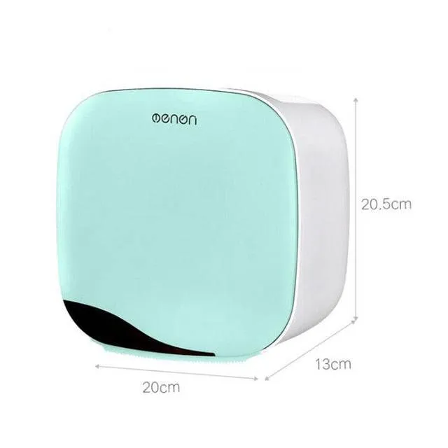 Wall Mounted Waterproof Toilet Paper Holder Tissue Box Roll Paper Tube Paper Storage Rack