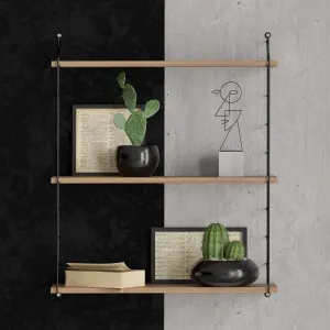 Wall Shelf Armoni 3'lü - Walnut