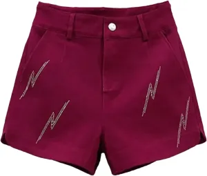 Womens Black Denim Shorts High Waist Slim A-Line Spring Summer Casual Hot Pants