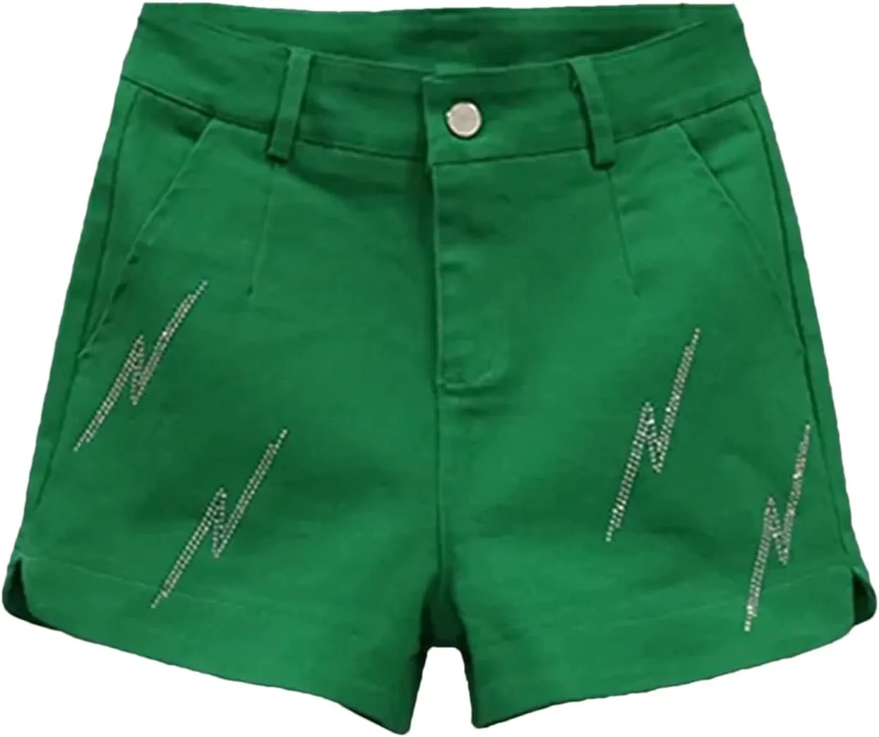 Womens Black Denim Shorts High Waist Slim A-Line Spring Summer Casual Hot Pants