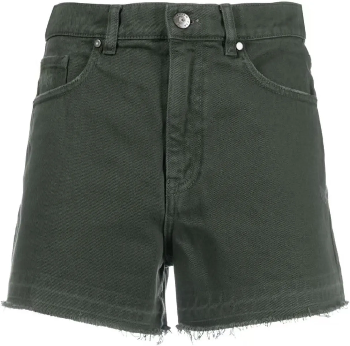 Women's Cut Off Denim Jean Shorts High Waisted Stretch Ripped Frayed Raw Hem Retro Denim Pants