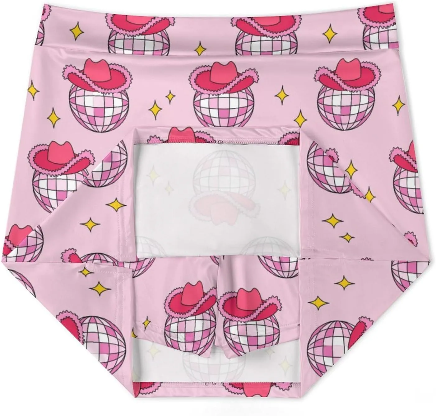 Women's Golf Tennis Skirts Yellow Light Bulb Pattern Inner Shorts High Waisted with Pocket Skort