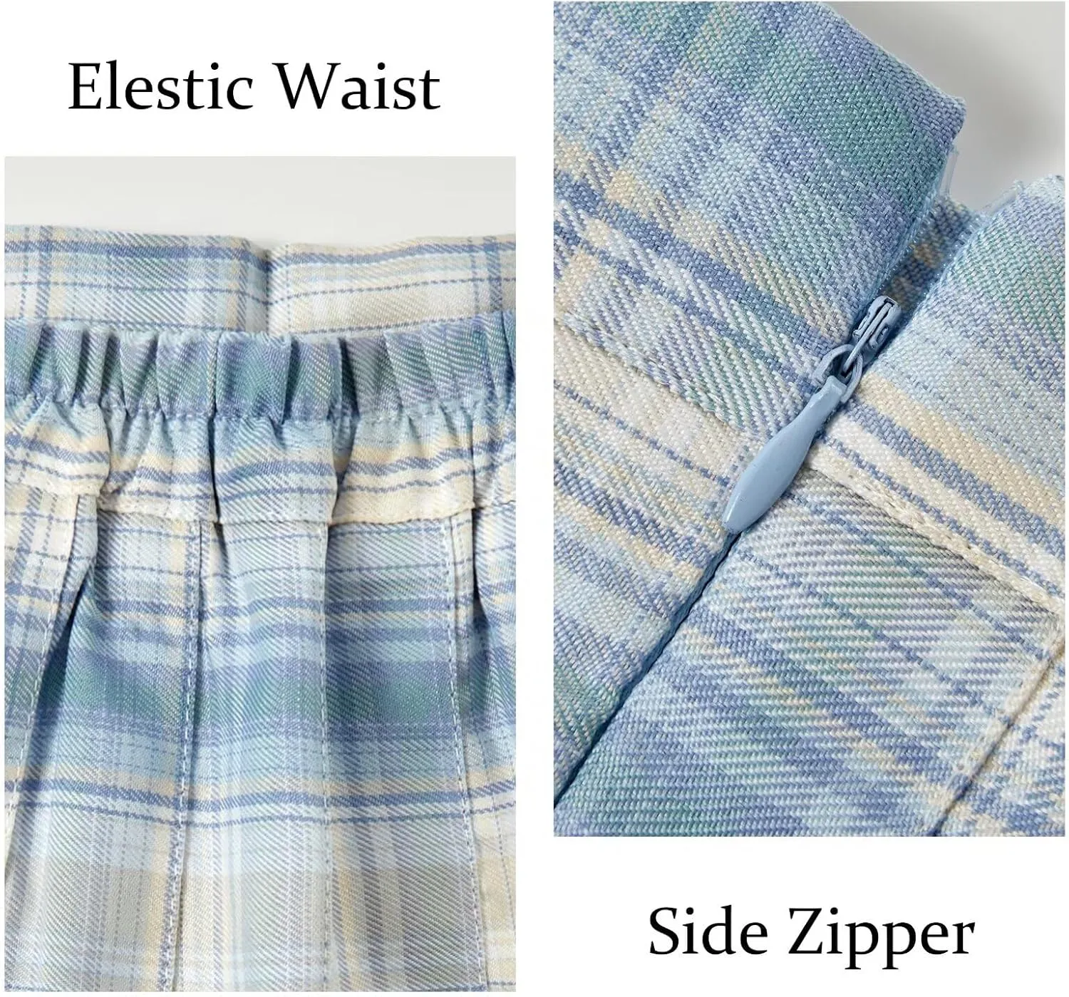 Women's High-Waisted Pleated Skirt with Shorts Mini Tennis Athletic Golf Skirts Girls Skater Skorts Cheer Uniform