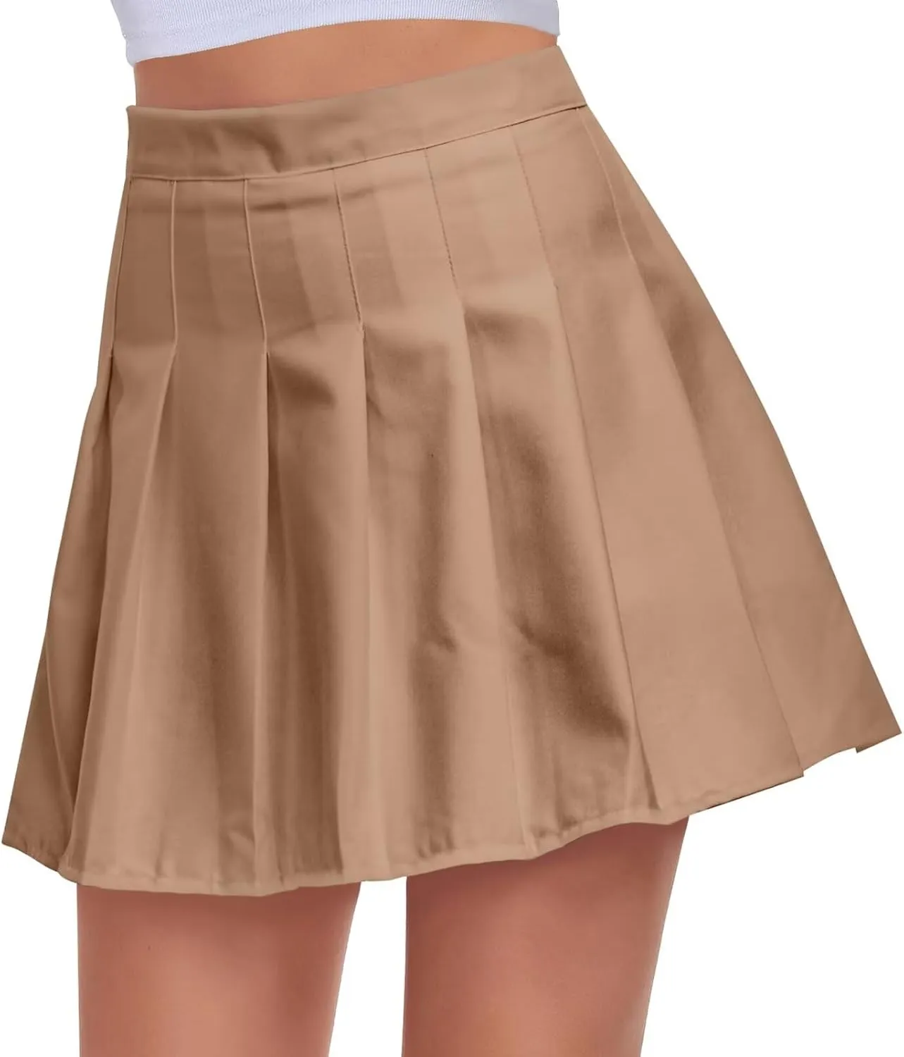 Women's High-Waisted Pleated Skirt with Shorts Mini Tennis Athletic Golf Skirts Girls Skater Skorts Cheer Uniform