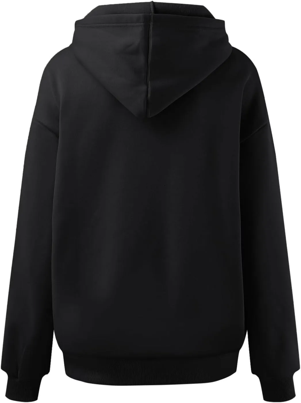 Women's Oversized Sweatshirts Casual Long Sleeve Solid Color Fleece Pullover Hoodies Loose Fall Hooded Sweatshirts
