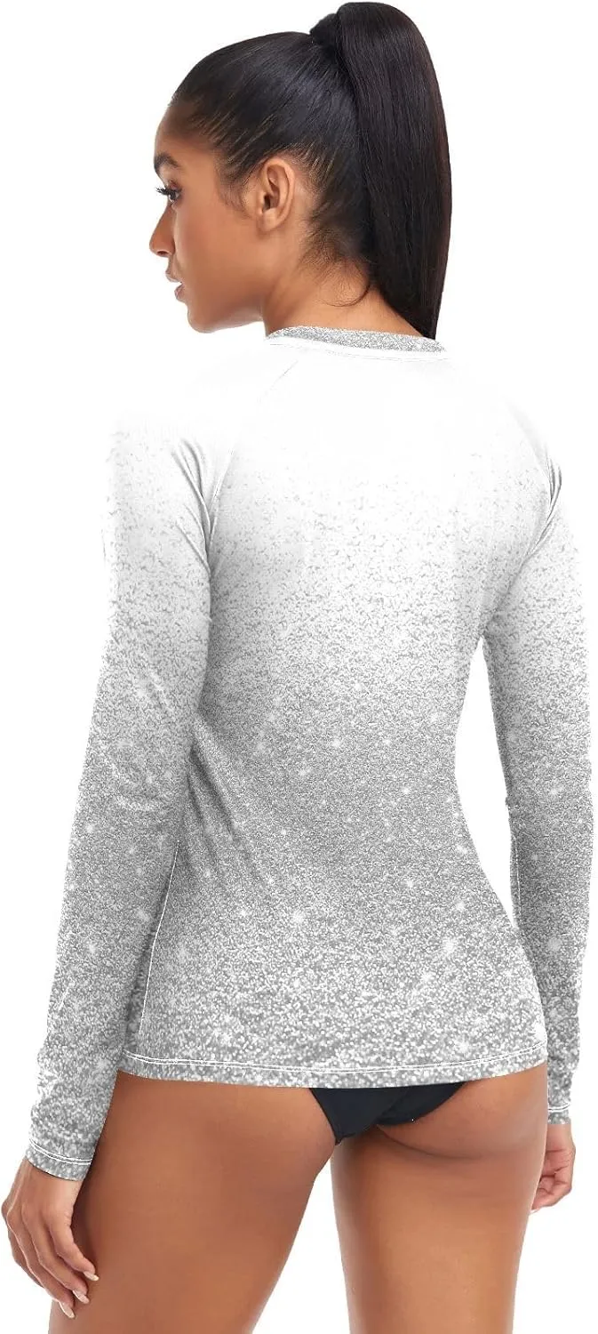Women's Rash Guard Shirts, UPF 50  Long Sleeve Swimsuit Top Bathing Suit XS-XXL