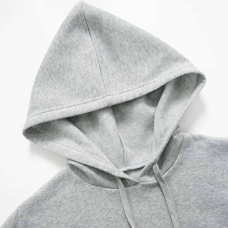 Womens Y2K Oversized Hoodie Grey Sweatshirt Long Sleeve Fleece Pullover Sweatshirt Dresses for Women 2025