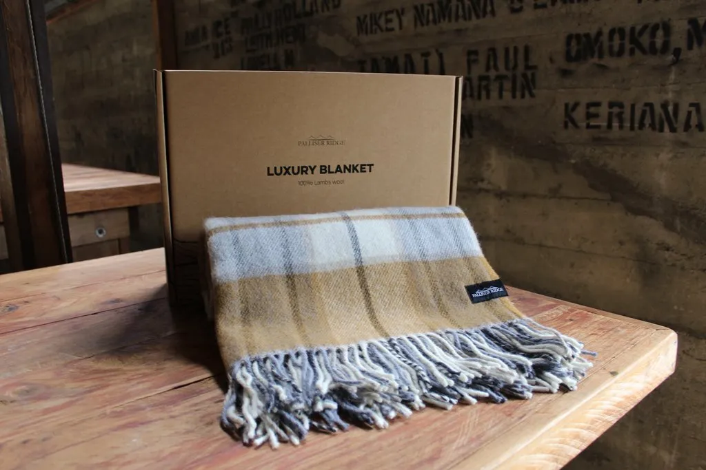 Wool Blanket Large Check/Twill (Other Colour Options)