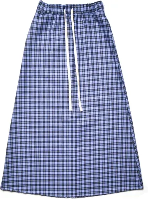 Y2K Plaid Maxi Skirt for Women Elastic High Waist Gingham A Line Flowy Swing Long Skirt Summer Retro Boho Streetwear