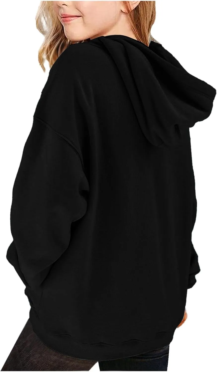 ZDRZK Hoodies for Girls Oversized Casual Fleece Cute Sweatshirts Long Sleeve Pullover Teen Girls Y2K Fall Clothes